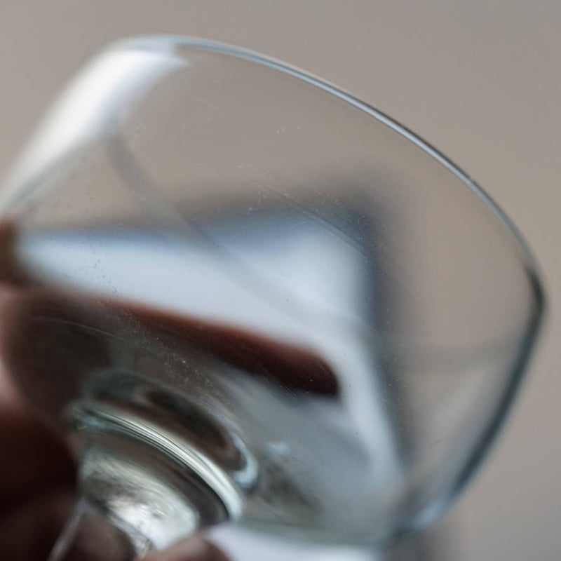 手吹きのビストロ シャンパーニュクープグラス / 19世紀・フランス