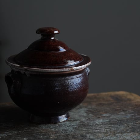 美品　キュノワールCul Noir フランスアンティーク大ボウル　ムスティエ 美品 キュノワールCul Noir フランスアンティーク大ボウル