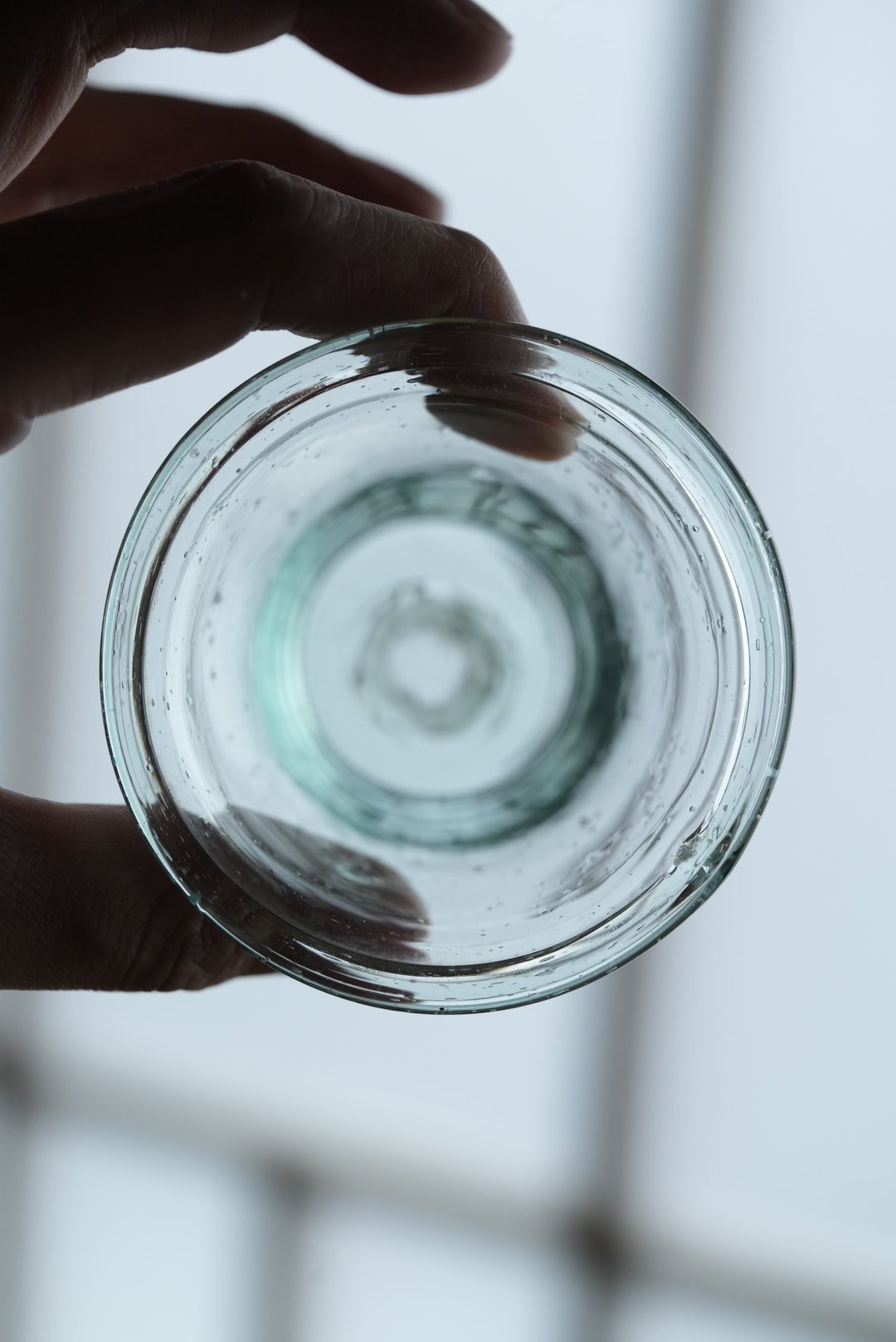 1700年代 手吹きガラス 教会のキャンドルグラス / 18世紀・フランス 05