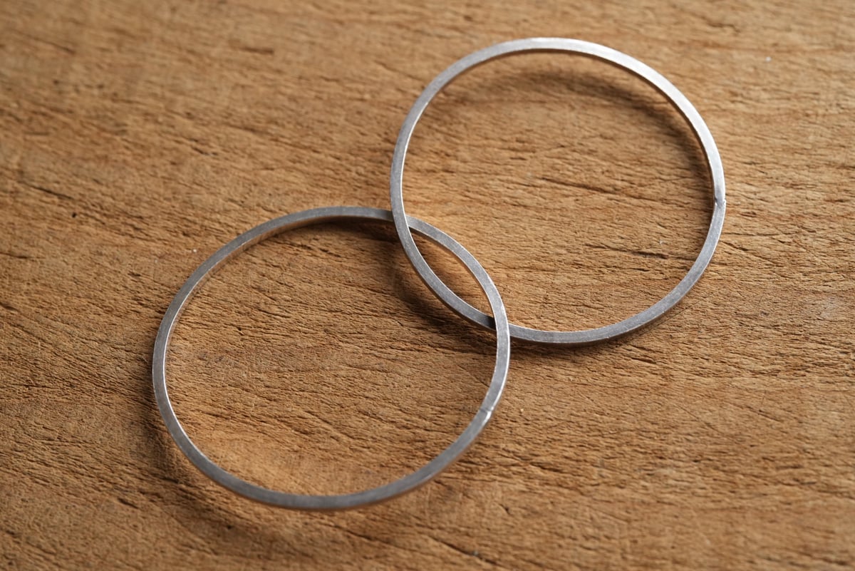 南鐐二連ブレスレット_輪っか / 長谷川まみ | gallery yaichi