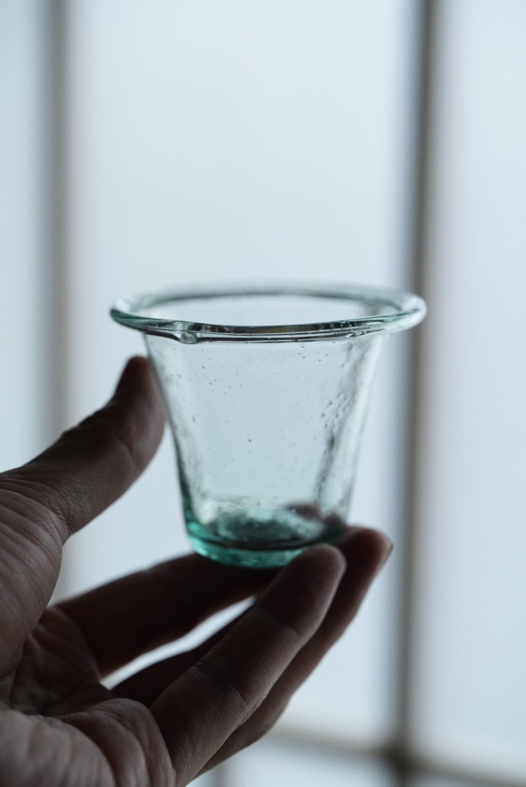 1700年代 手吹きガラス 教会のキャンドルグラス / 18世紀・フランス 05