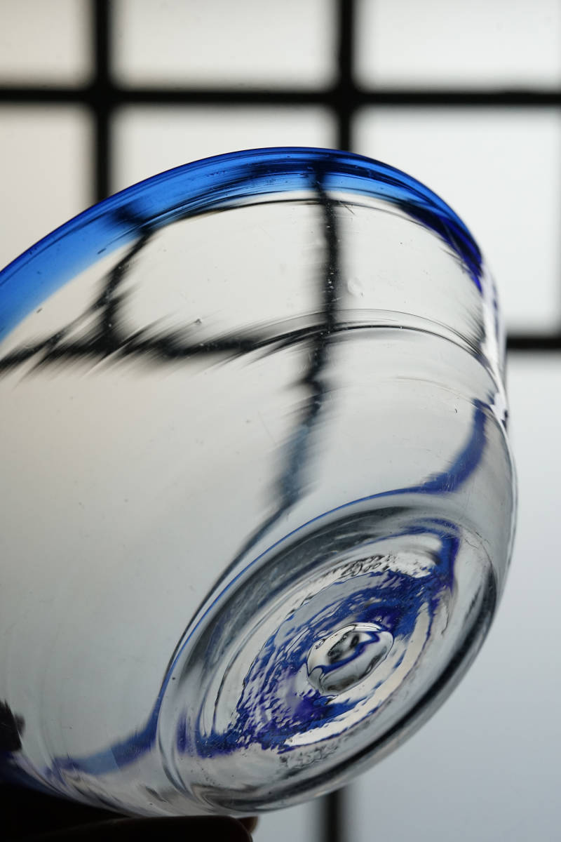 18-19世紀 スウェーデン 古い手吹きの色ガラスボウル鉢 アンティーク fit=scale-down,w=1200