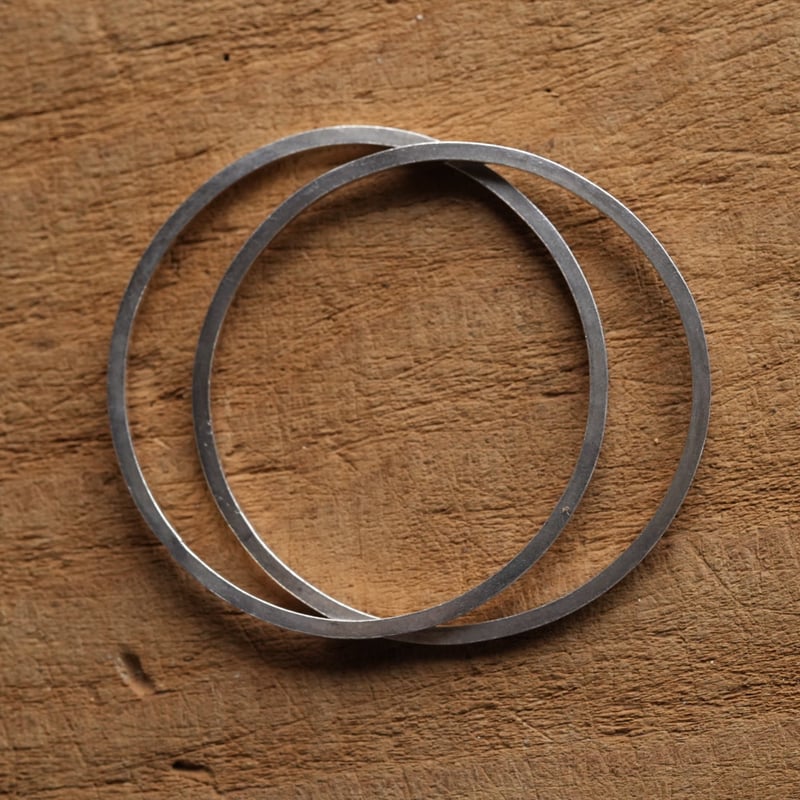 南鐐二連ブレスレット_輪っか / 長谷川まみ | gallery yaichi