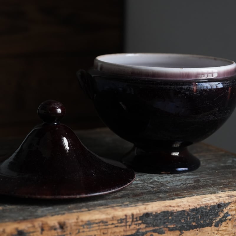 フランス アンティーク キュノワール スーピエール Cul Noir キュノワール 蓋付スーピエール / 1800年代・フランス