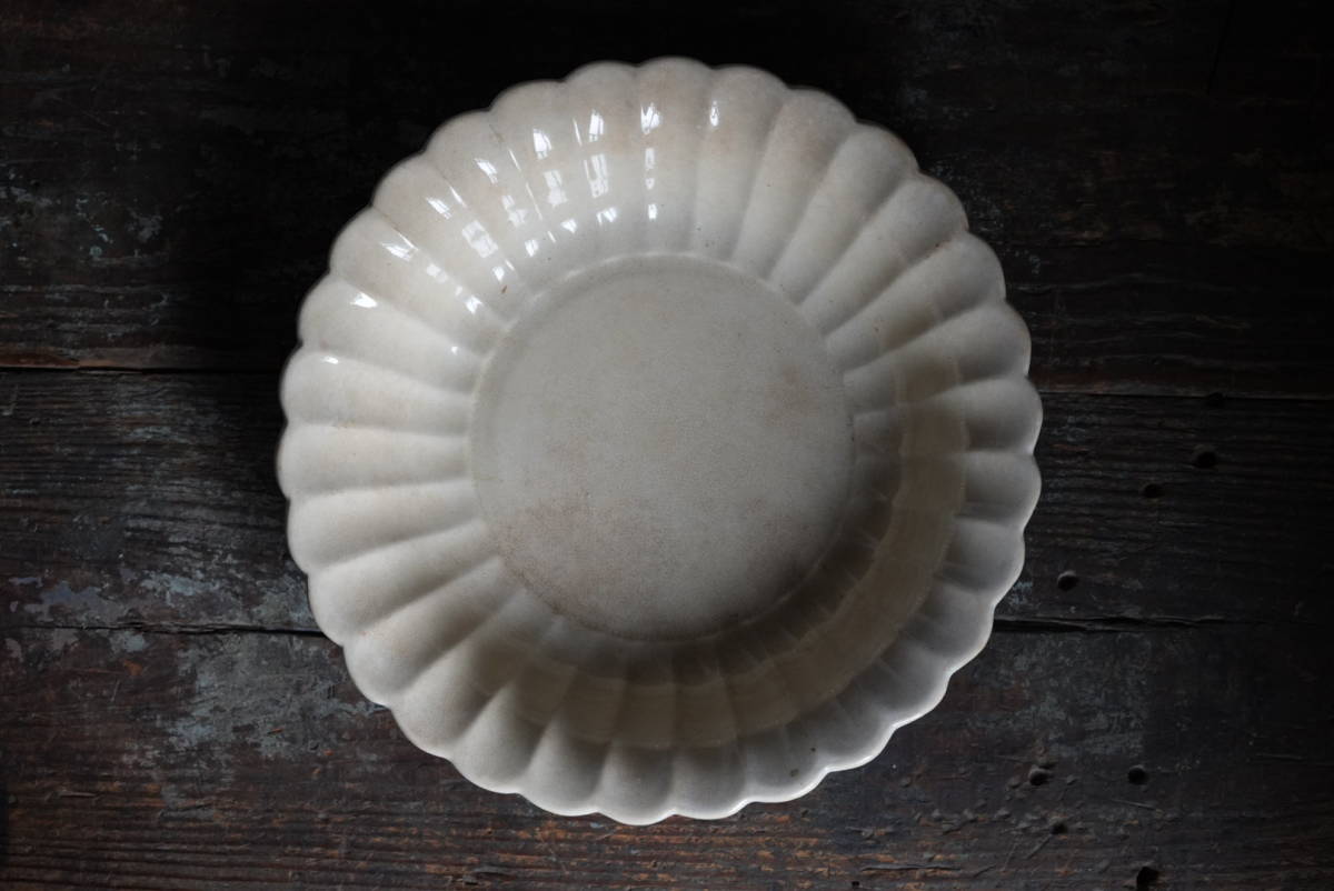 逸品1812年ウェッジウッド　ファイアンスフィーヌ　美しい花リムポワソン皿　美品 Faience Fine / Antique Plate ファイアンスフィーヌ / 花リム