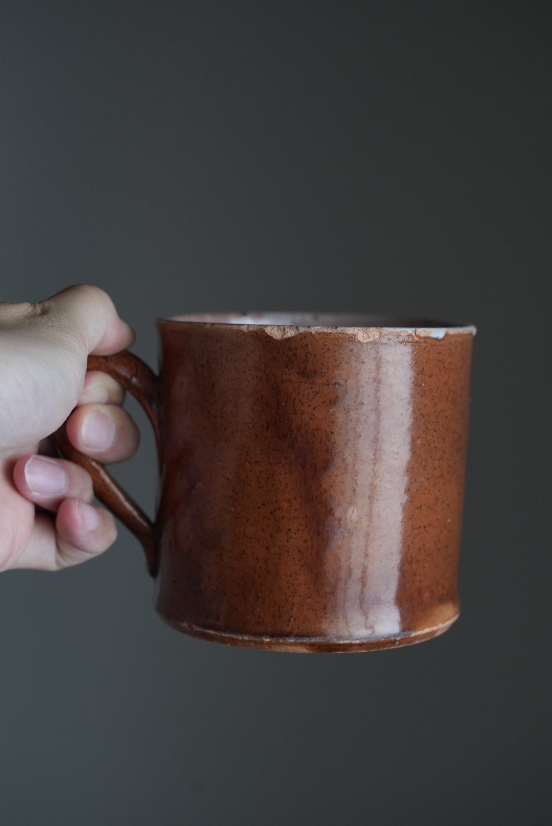 19世紀 古いCul Noir キュノワール マグカップ / 1800年代・フランス