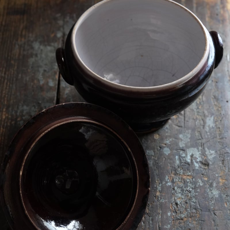 Cul Noir キュノワール 蓋付スーピエール / 1800年代・フランス