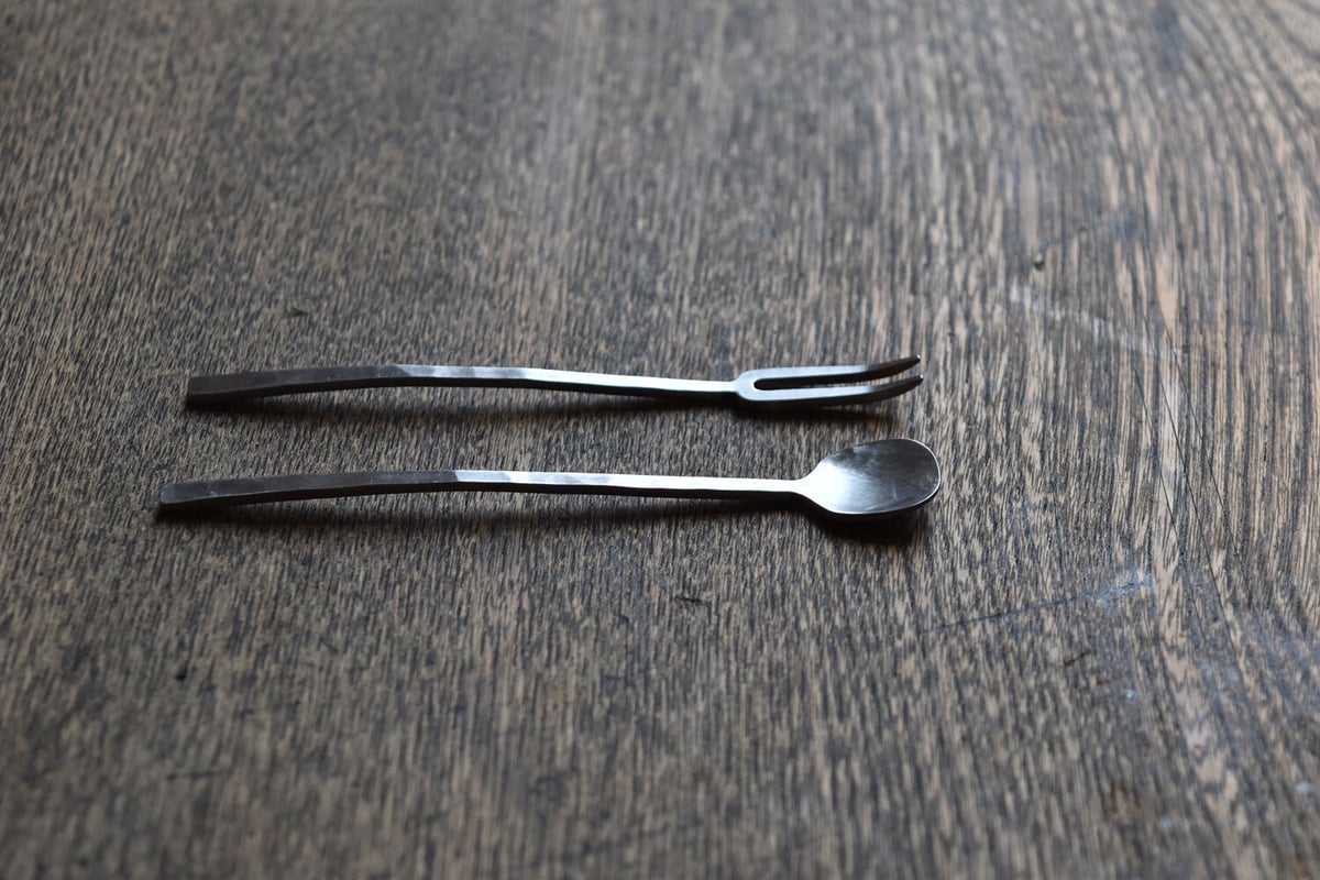 【新品】竹俣勇壱①ステンレス フォーク　ナイフ　スプーン各1本 ステンレススプーン・フォーク_S / 竹俣勇壱 | gallery yaichi