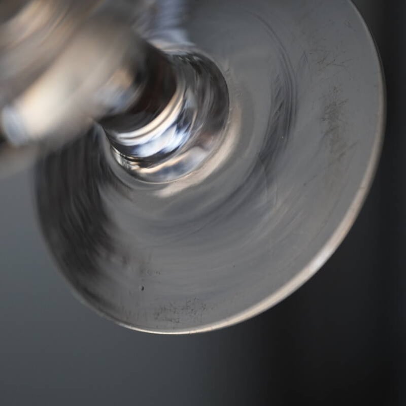 手吹きガラスの筒型のビストログラス / 19世紀・フランス A-7