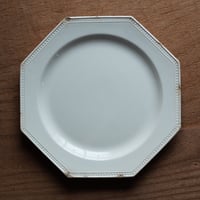 クレイユ窯 初期ファイアンスフィーヌ オクトゴナルプレート 八角皿