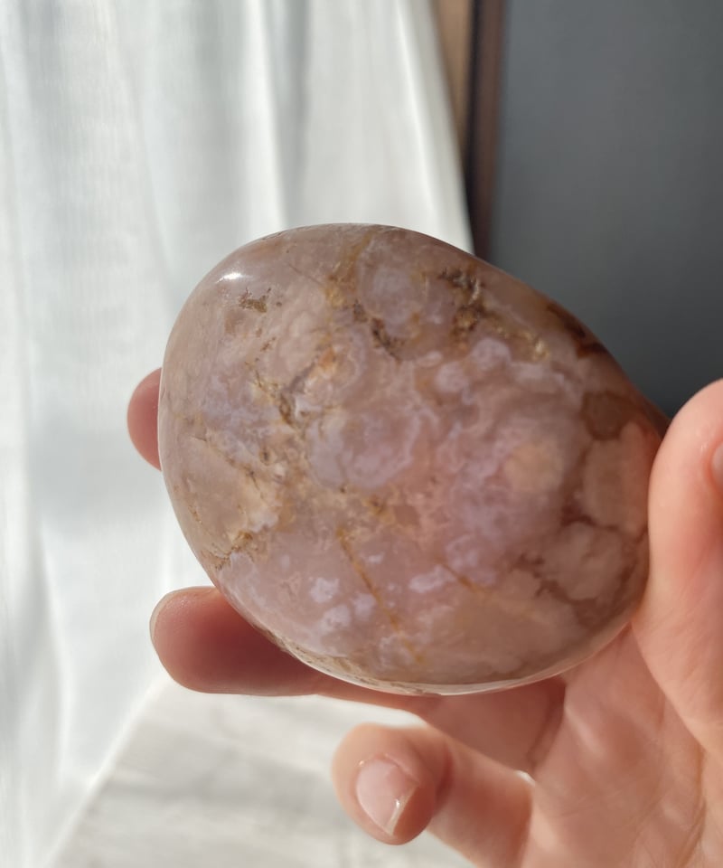 人生の可能性を高める石】桜瑪瑙(チェリーブロッサムアゲート)タンブル