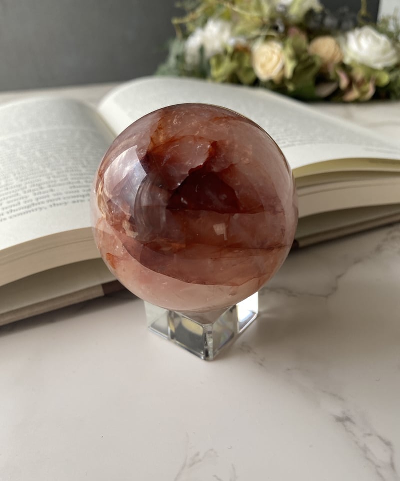 潜在意識を引き出す石】ファイヤークォーツ(レピドクロサイト