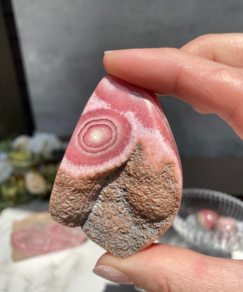 超レア】インカローズ(ロードクロサイト)×パイライト共生原石◇天然石