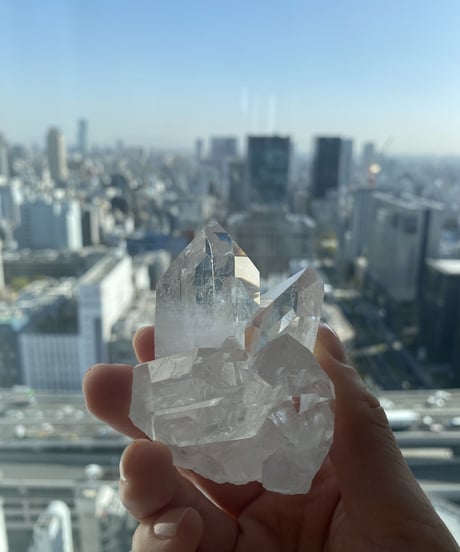 【愛を引き寄せ】トップグレード⭐︎アーカンソー産水晶クラスターレインボー・タイムリンク