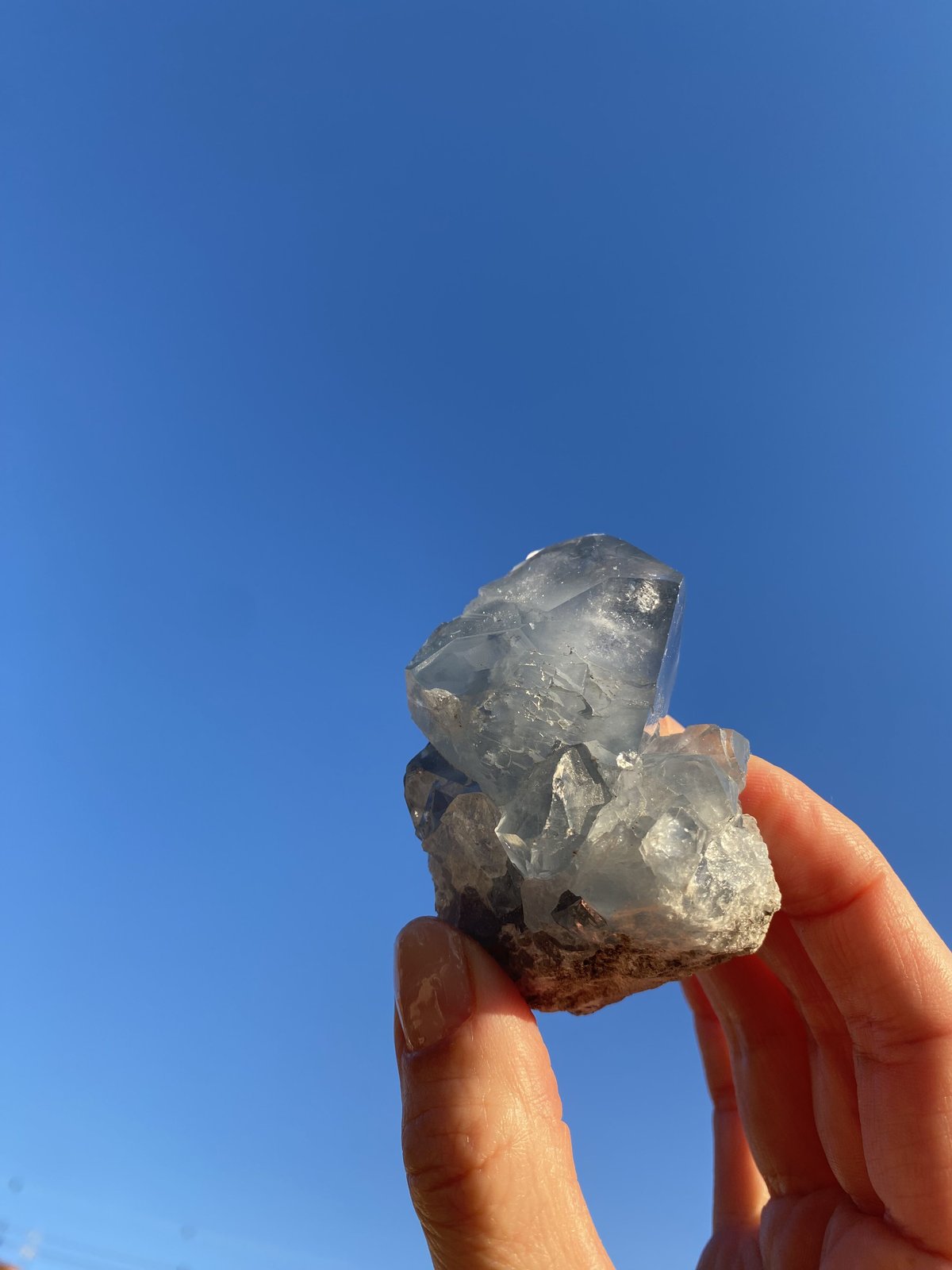 虹入【1，6kg】大迫力 セレスタイト天青石「休息・浄化・博愛