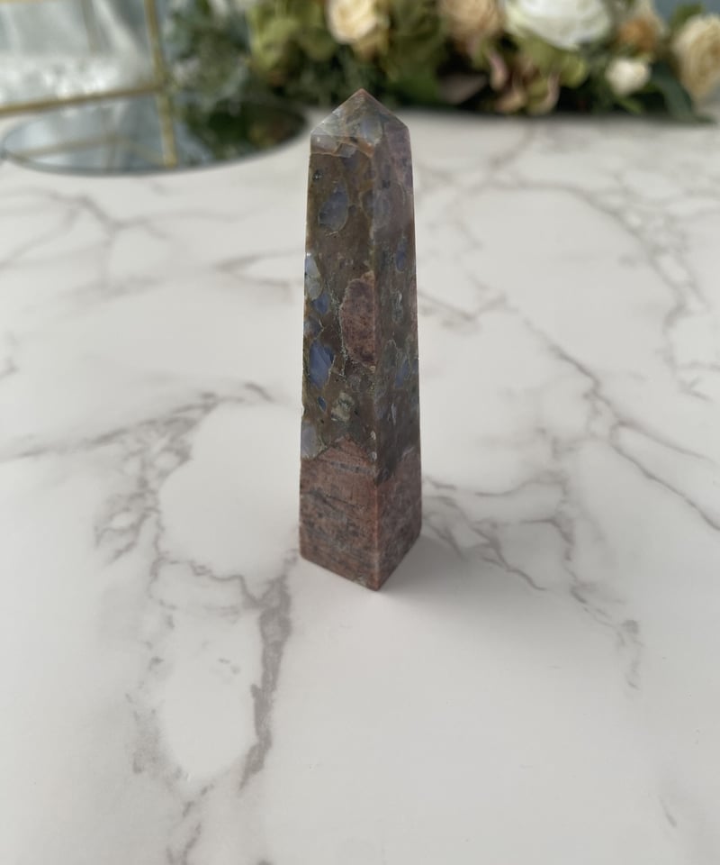 №11】天然石 ケセラストーン たまご型 原石 浄化 ミロナイト