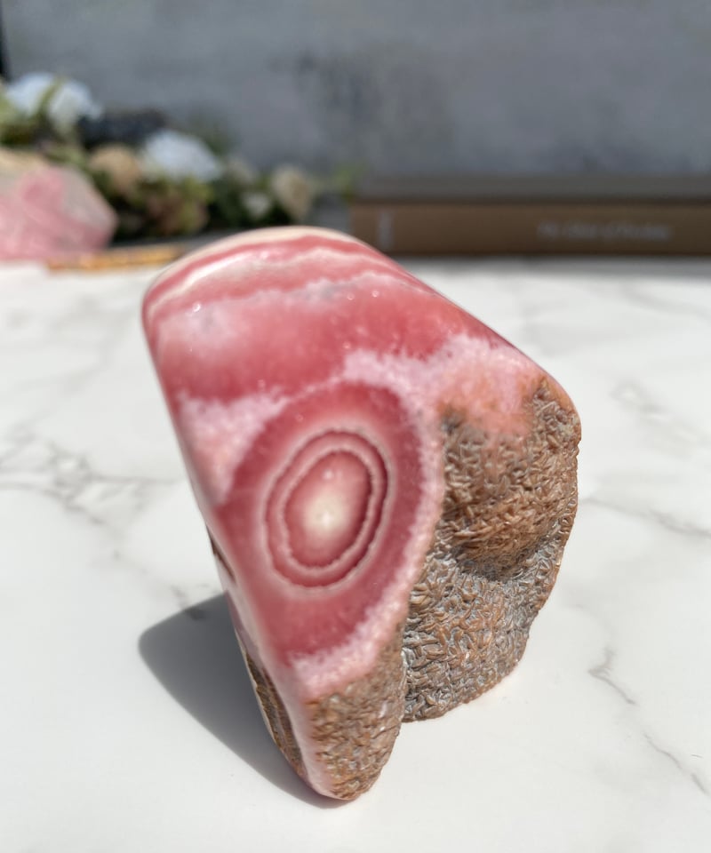 超レア】インカローズ(ロードクロサイト)×パイライト共生原石◇天然石