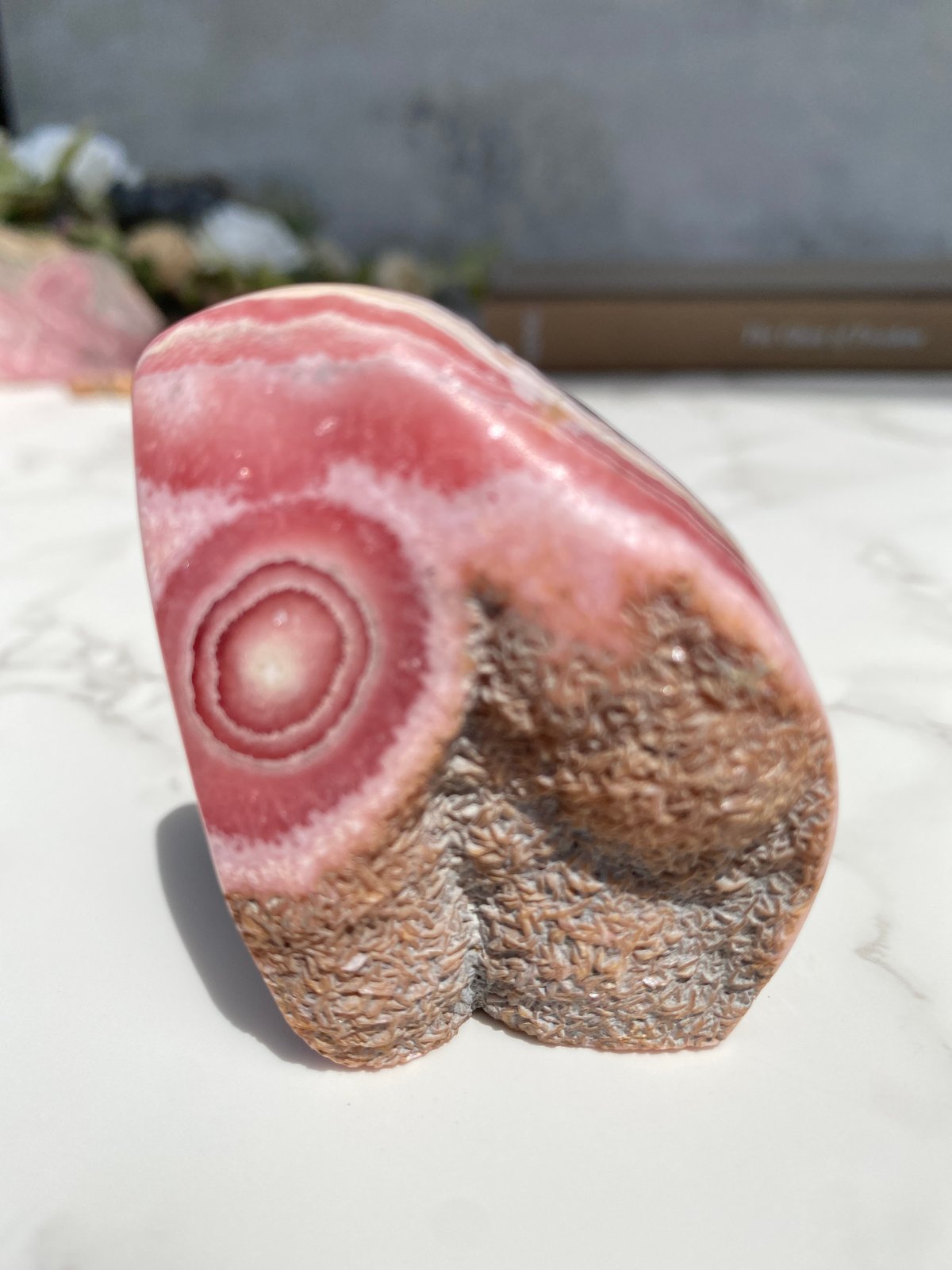 超レア】インカローズ(ロードクロサイト)×パイライト共生原石◇天然石