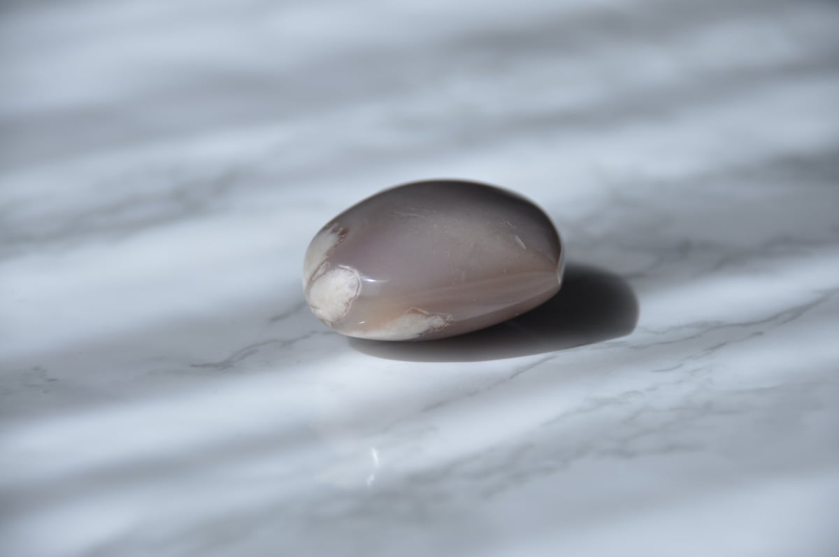 恋愛運アップ】桜瑪瑙(チェリーブロッサムアゲート)ハートタンブル