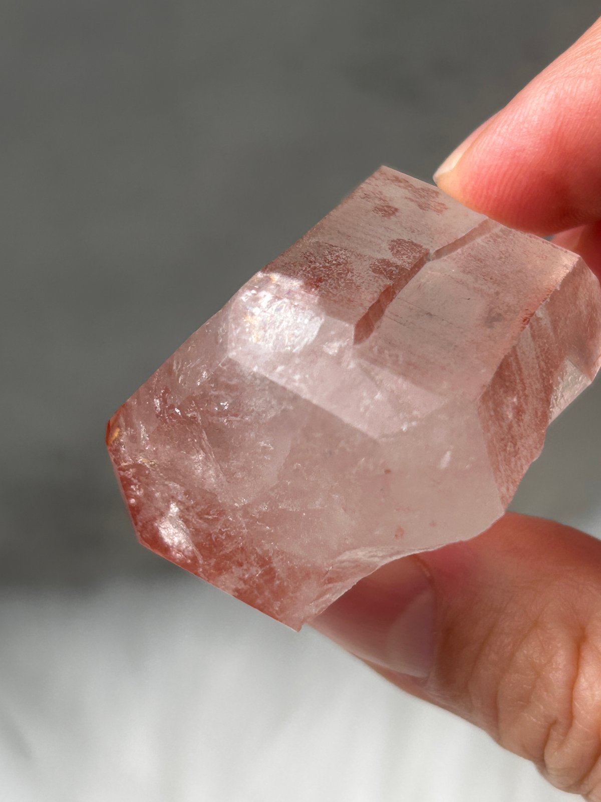 可憐なカラー　レア　スカーレットテンプル レムリアン　レムリアン水晶　天然石 可憐なカラー レア スカーレットテンプル レムリアン レムリアン