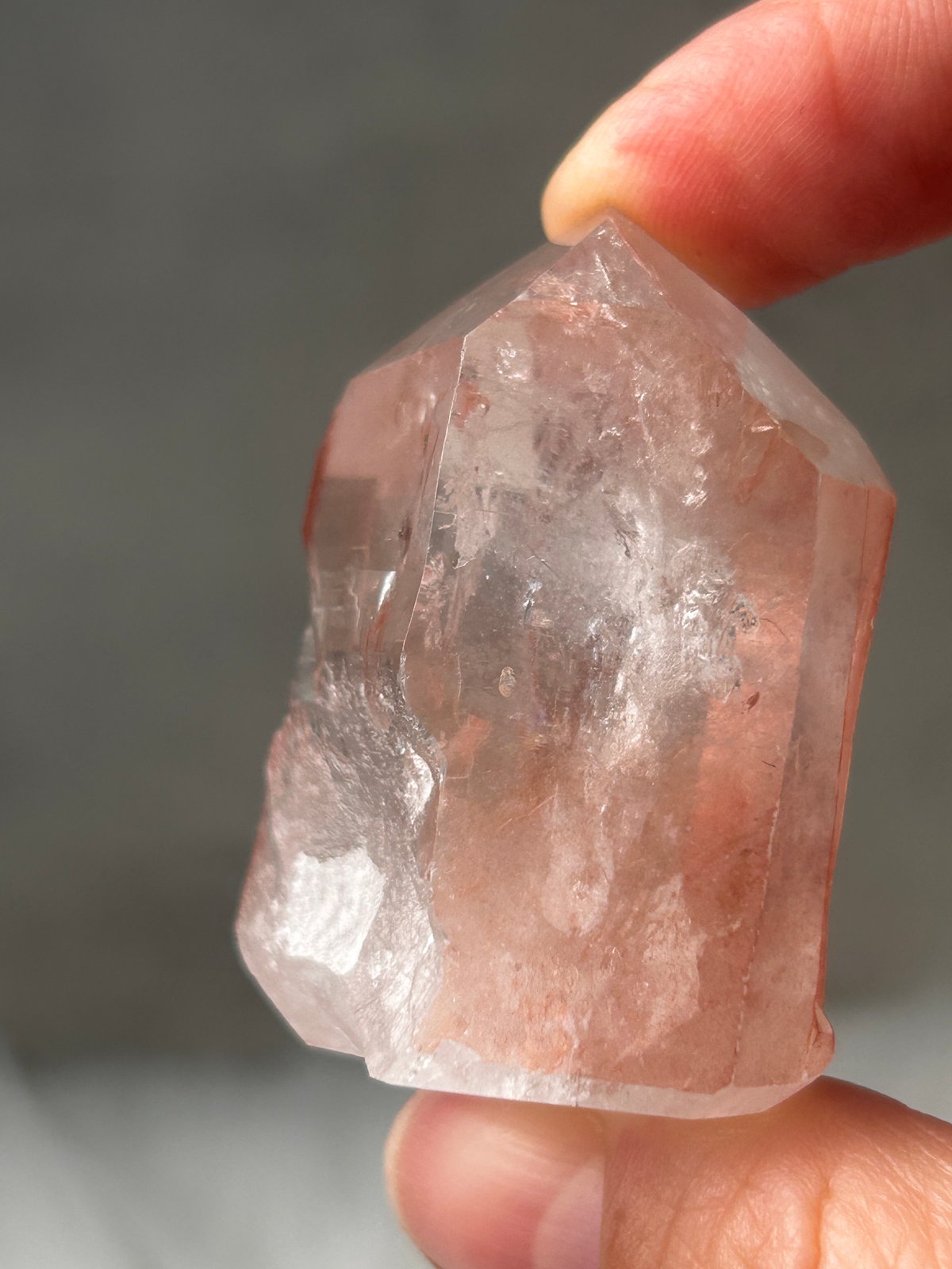 可憐なカラー　レア　スカーレットテンプル レムリアン　レムリアン水晶　天然石 希少】レムリアの叡智◇スカーレットテンプルレムリアン 15 scarlet