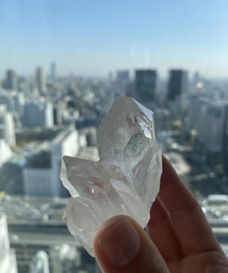 【愛を引き寄せ】トップグレード⭐︎アーカンソー産水晶クラスターレインボー・タイムリンク