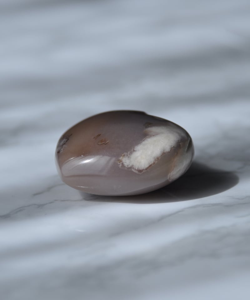 恋愛運アップ】桜瑪瑙(チェリーブロッサムアゲート)ハートタンブル