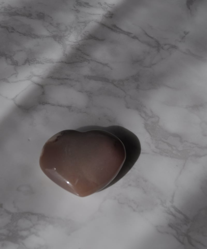 恋愛運アップ】桜瑪瑙(チェリーブロッサムアゲート)ハートタンブル