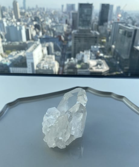 【愛を引き寄せ】トップグレード⭐︎アーカンソー産水晶クラスターレインボー・タイムリンク
