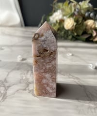 【良縁や誠実な愛を引き寄せる】ピンクアメジスト×桜瑪瑙　共生ポイントタワー