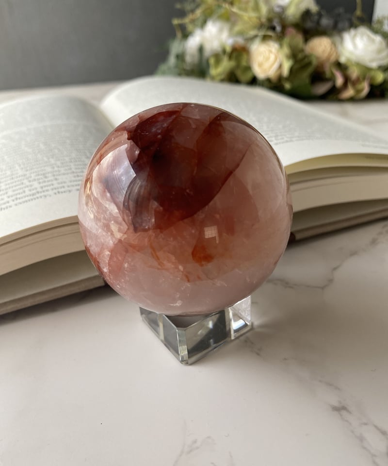 潜在意識を引き出す石】ファイヤークォーツ(レピドクロサイトイン