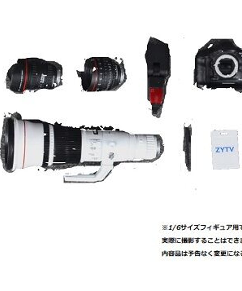 ZY-TOYS 1/6フィギュア用デジタル一眼レフカメラミニチュアZY16-20 ZYTOYS】ZY16-20 1/6 Digital SLR Camera Kit 1/6スケール