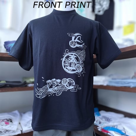茅ケ崎　浜降祭Tシャツ　浜降　黒
