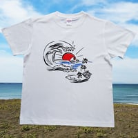 茅ケ崎　浜降祭Tシャツ　日の出
