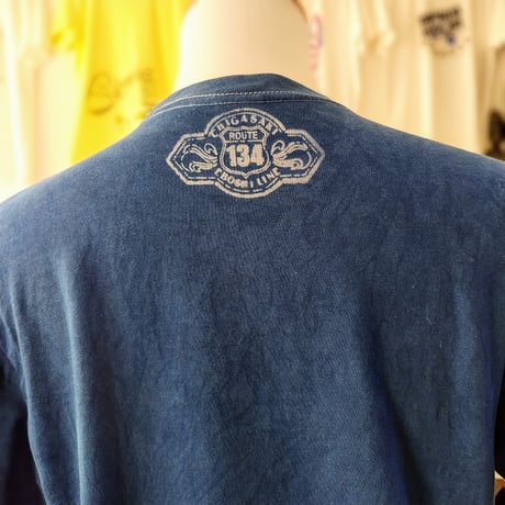 ROUTE134藍染Tシャツ　半袖