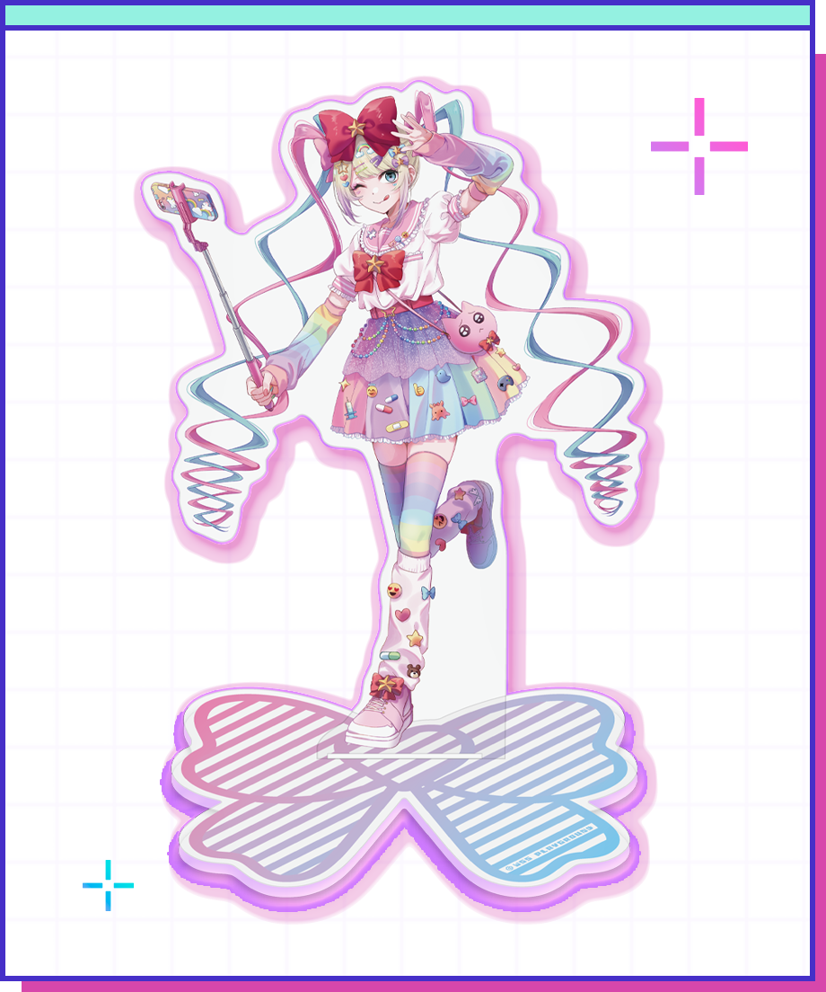 NEEDY GIRL OVERDOSE ニディガ 特大アクリルスタンド セット 東西KVアクリルスタンドver超てんちゃん | NEEDY GIRL OVERDOSE OFF