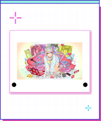 【過去グッズ掘り出し祭】絵画レプリカアクリルスタンド 　(大槍葦人先生)