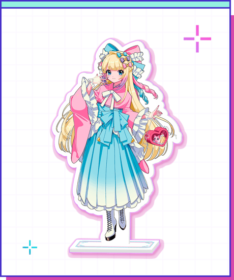 【ニディガ東名阪POPUPSTORE】超てんちゃんレトロカラーアクリルスタンド