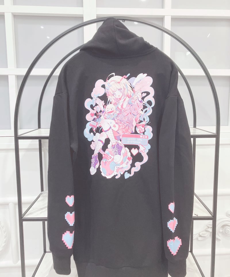 NEEDY GIRL OVERDOSE てんしのお茶会 あめちゃんジップパーカー てんしのお茶会】あめちゃんジップパーカー | NEEDY GIRL OVERDOSE OFF