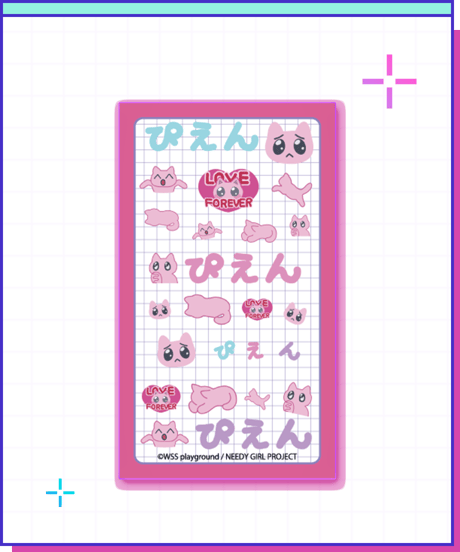 【ニコニコ超会議2026事前通販】ニディガ ぷっくりシール ぴえん猫