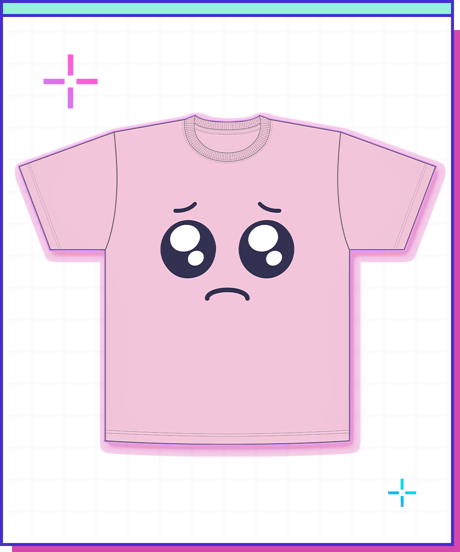 【ニディガ展4】ぴえんＴ(ピンク)