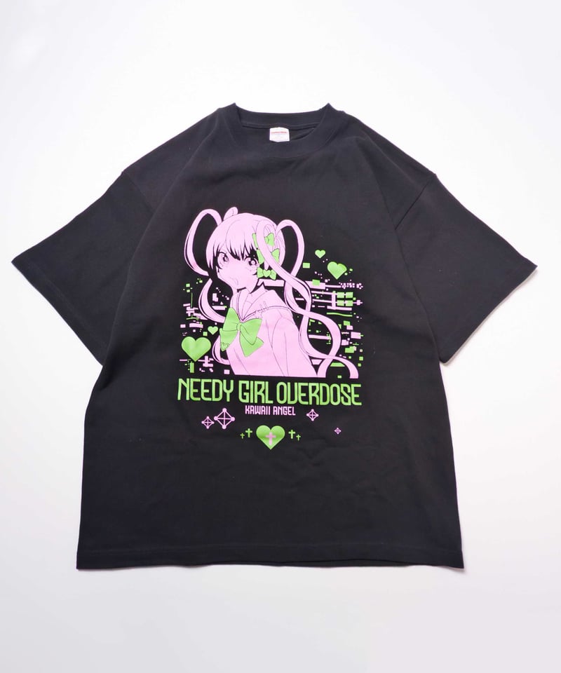NEEDYGIRLOVERDOSE 超てんちゃんTシャツ ニコニコ超会議2026事後通販】Tシャツ／超てんちゃん（ピンク&グリーン