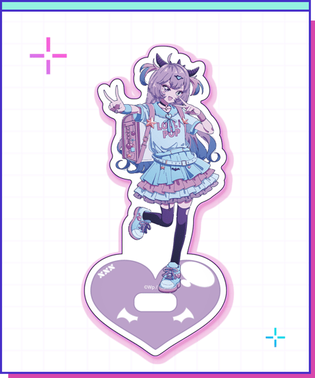 【POP-UP STORE in 原宿】アクリルスタンド／パープル・ロリポップ（みろん先生ver.）