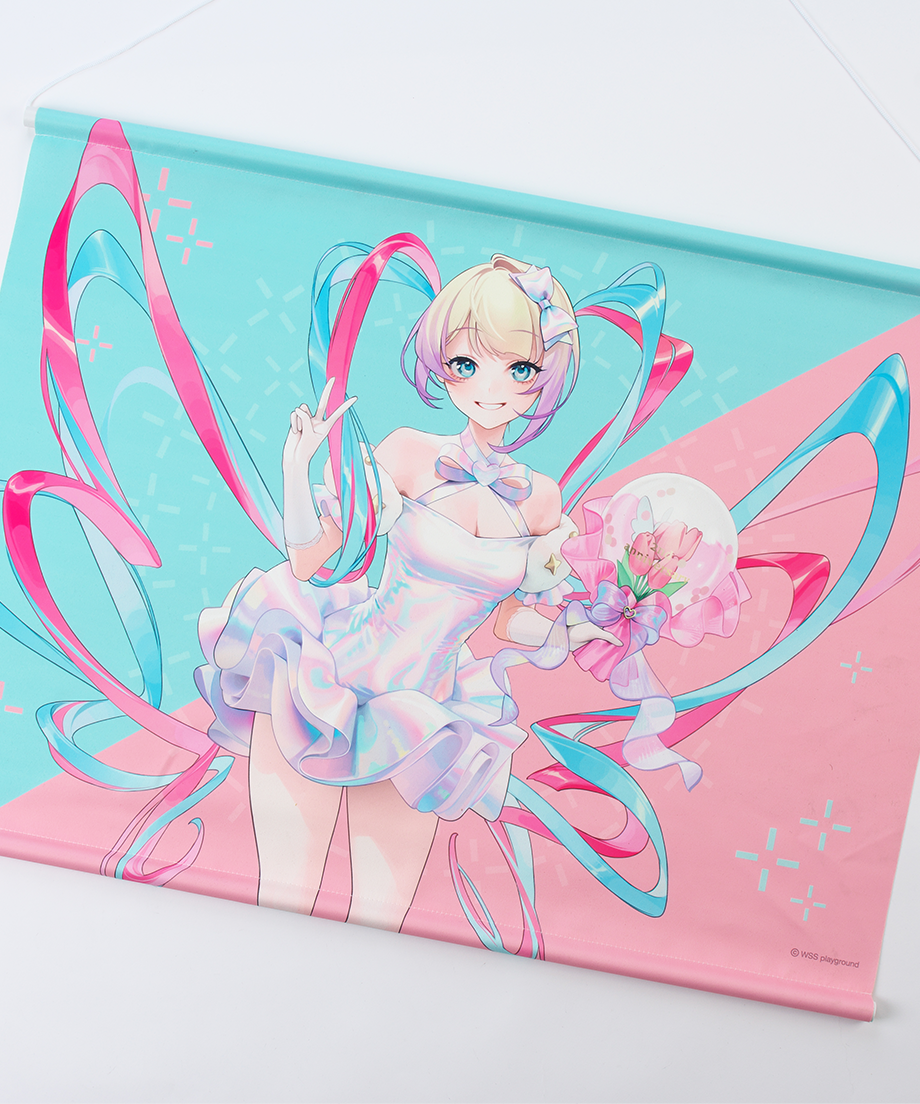 ねがいちゃんアンプリ2着セット お久しぶり先生描き下ろしニディガ展2KVタペストリー | NEEDY GIRL