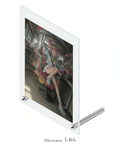 【過去グッズ掘り出し祭】絵画レプリカアクリルスタンド　(しおん先生)