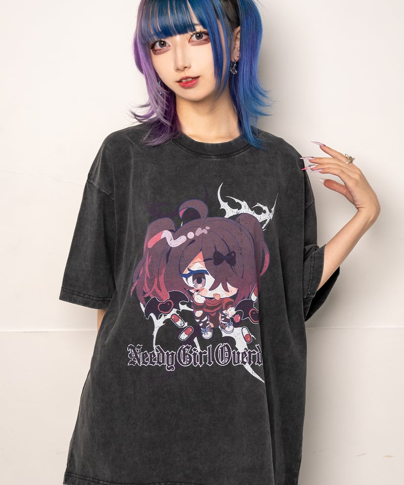 ゆるふわえんじぇるがーる】あめちゃんストリートウォッシュT | NEEDY