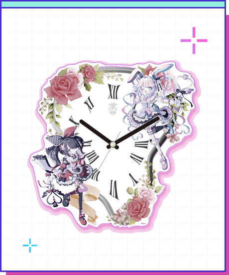 【ニディガ展4】ニディガメルヘンアクリル掛け時計