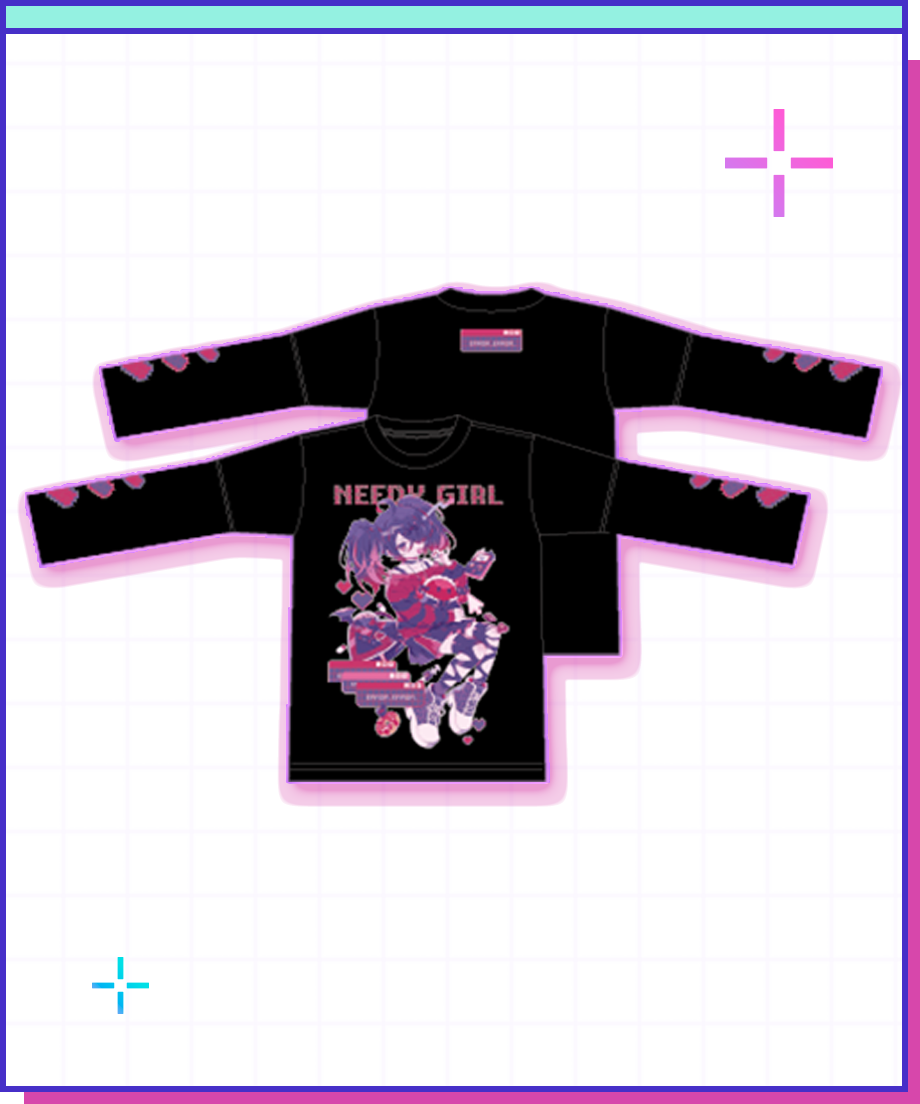 ゆるふわえんじぇるがーる】あめちゃんダークポップロンT | NEEDY GIRL