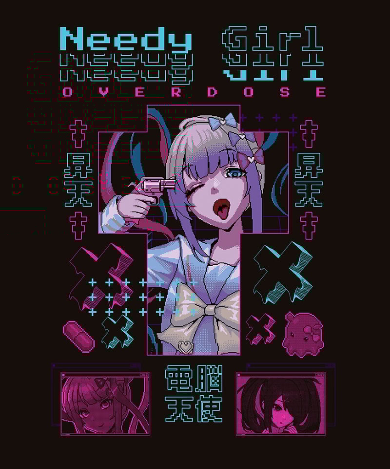 NEEDY GIRL OVERDOSE グラフィックTシャツ(昇天T) | NEEDY GIR NEEDY GIRL OVERDOSE グラフィックTシャツ(昇天T) | NEEDY GIR