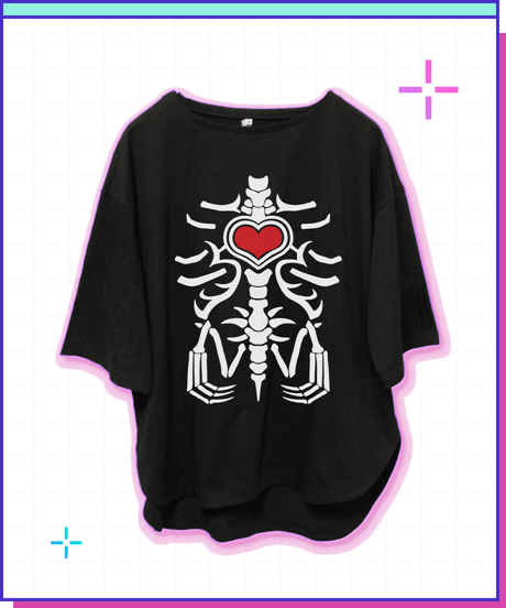 【ニディガ展4】あめちゃん着用骨Tシャツ